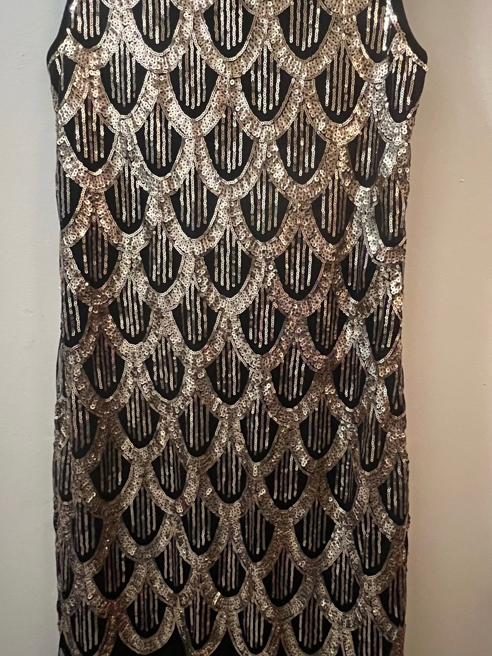 Gold and black sequin dress-size M/L
